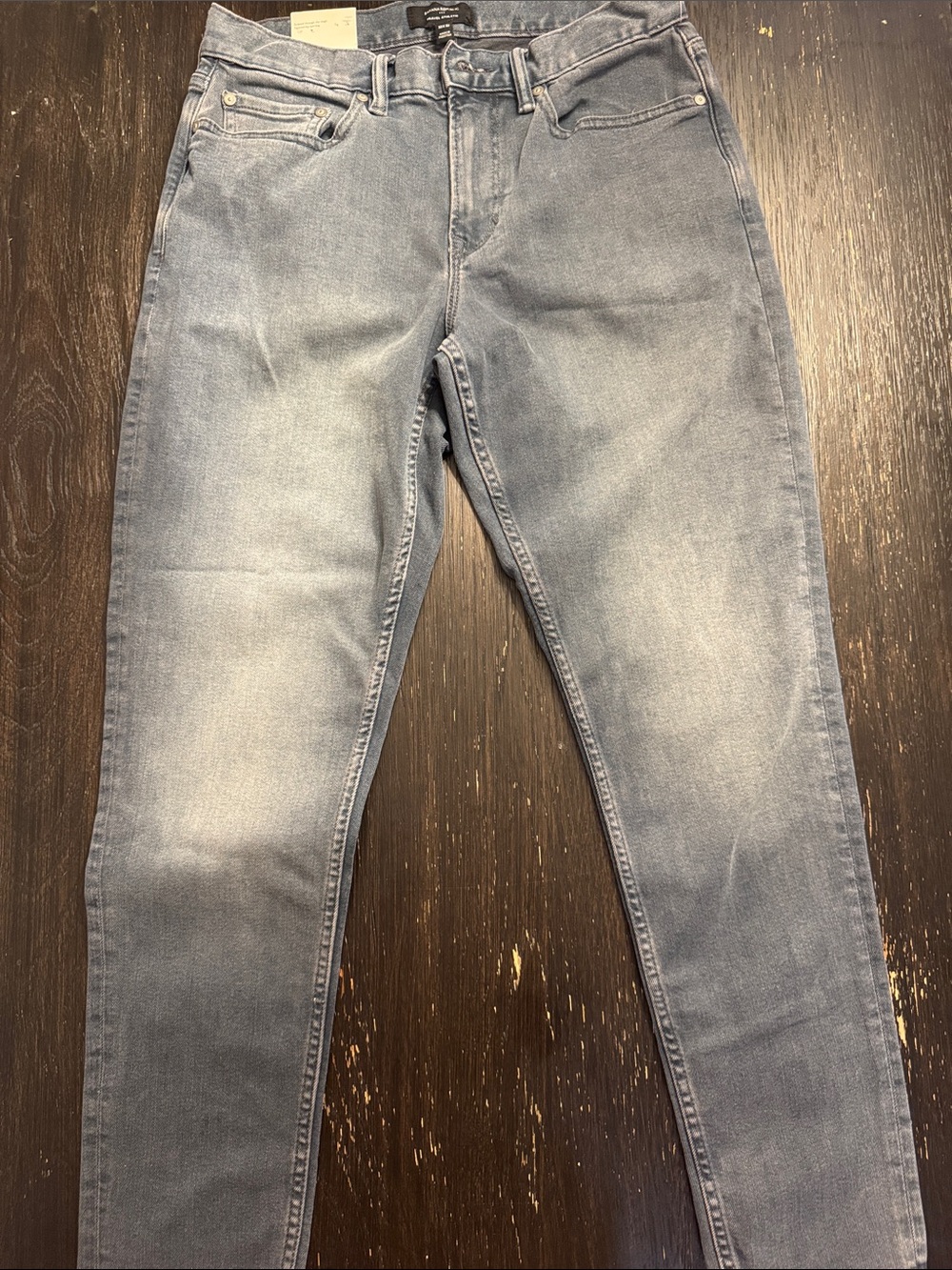 Banana Republic Men's Travel Athletic Jeans in Faded Blue